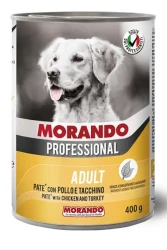 Morando Tavuk ve Hindi Etli Yetişkin Köpek Konservesi 400gr - 1