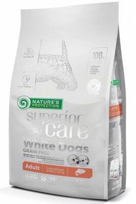 Natures Protection Beyaz Köpekler için Somonlu Küçük Irk Köpek Maması 1,5kg - 1