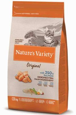 Natures Variety Original Somonlu Kısırlaştırılmış Kedi Maması 1,25kg - 1