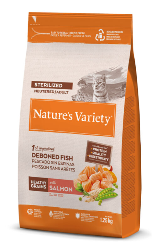 Nature's Variety Somonlu Kısırlaştırılmış Kedi Maması 1,25 KG - 1