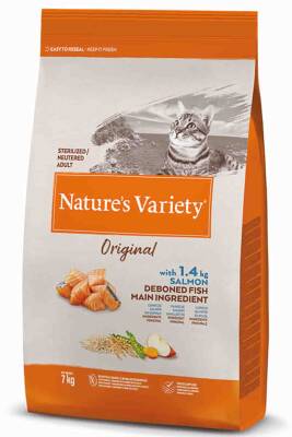 Natures Variety Original Somonlu Kısırlaştırılmış Kedi Maması 7 KG - 1