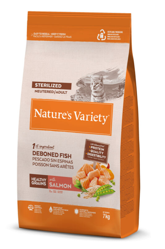 Nature's Variety Original Somonlu Kısırlaştırılmış Kedi Maması 7 KG - 1