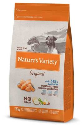 Natures Variety Original Somonlu Mini Irk Tahılsız Köpek Maması 1,5kg - 1