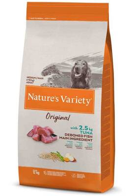 Natures Variety Original Ton Balıklı Orta ve Büyük Irk Yetişkin Köpek Maması 12kg - 1