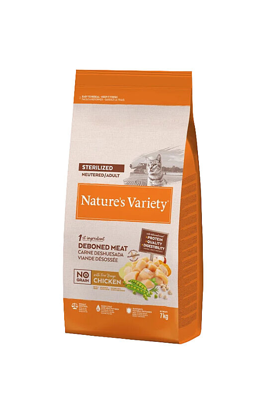 Nature's Variety Selected Tavuk etli Tahılsız Kısırlaştırılmış Kedi Maması 7 kg - 1