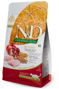 ND Düşük Tahıllı Tavuk ve Narlı Kısırlaştırılmış Kedi Maması 10 KG - N&D