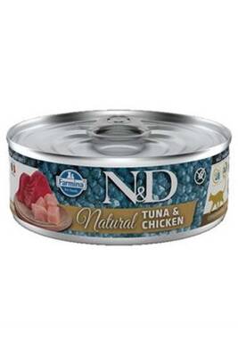 ND Natural Tuna Ve Tavuklu Yetişkin Kedi Konservesi 80gr - 1