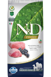 ND Prime Tahılsız Kuzu Yaban Mersini Orta ve Büyük Irk Köpek Maması 12 Kg - 2