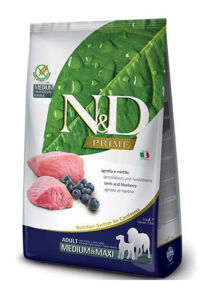 ND Prime Tahılsız Kuzu Yaban Mersini Orta ve Büyük Irk Köpek Maması 12 Kg - N&D