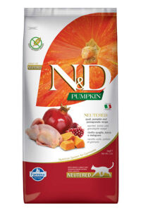 ND Pumpkin Balkabaklı Bıldırcınlı Narlı Kısırlaştırılmış Kedi Maması 5 KG - N&D