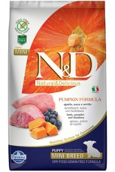 ND Tahılsız Puppy Balkabaklı Kuzu Küçük Irk Yavru Köpek Maması 2,5 KG - 2