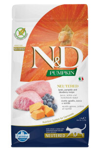 ND Pumpkin Tahılsız Kuzu Etli ve Yaban Mersinli Kısırlaştırılmış Kedi Maması 5 KG - 2