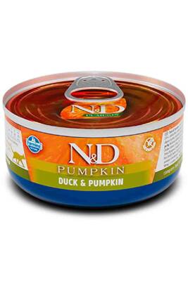 ND Pumpkin Tahılsız Ördek ve Balkabaklı Yetişkin Kedi Konservesi 70gr - 1