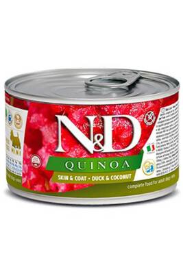 ND Quinoa Skin&Coat Ördek ve Hindistan Cevizli Köpek Konservesi 140gr - 1