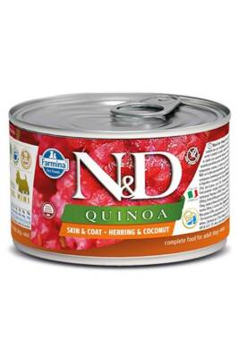 ND Quinoa Skin&Coat Ringa Balığı ve Hindistan Cevizli Köpek Konservesi 140gr - 1