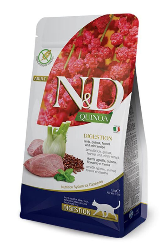 ND Quinoa Tahılsız Digestion Kuzulu Kedi Maması 1,5kg - 1