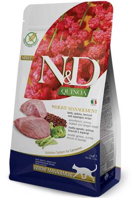 ND Quinoa Tahılsız Kilo Kontrollü Kuzulu Kedi Maması 1.5kg - 1