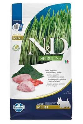 N&D Spirulina Kuzulu Mini Irk Tahılsız Yetişkin Köpek Maması 2kg - 1