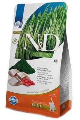 N&D Spirulina Ringa Balıklı Tahılsız Yavru Kedi Maması 1,5kg - 1