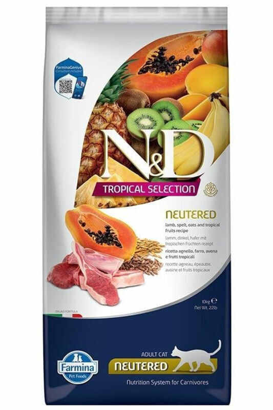 ND Tropical Selection Kuzu Etli Kısırlaştırılmış Kedi Maması 10 KG - 1