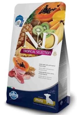 ND Tropical Selection Kuzu Etli ve Tropikal Meyveli Mini Irk Yavru Köpek Maması 1,5kg - 1