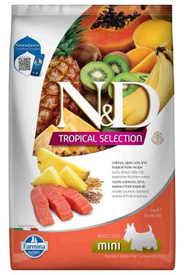 ND Tropical Selection Somonlu ve Tropikal Meyveli Mini Irk Yetişkin Köpek Maması 5kg - 1