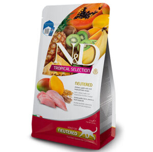 ND Tropical Selection Tavuk ve Meyveli Kısırlaştırılmış Kedi Maması 10 KG - N&D