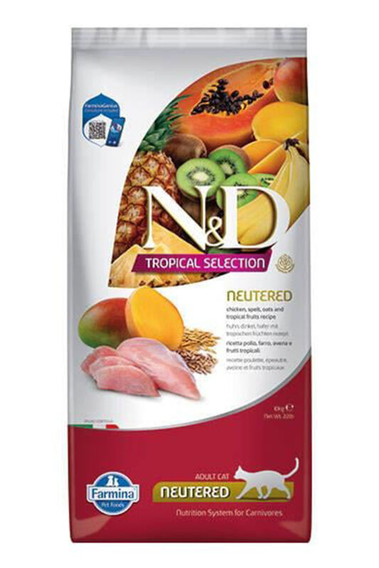 ND Tropical Selection Tavuklu Kısırlaştırılmış Kedi Maması 10kg - 1
