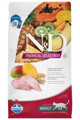 ND Tropical Selection Tavuklu Yetişkin Kedi Maması 1,5kg - 1