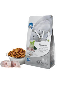 ND White Levrek Rezene ve Spirulina Küçük Irk Yetişkin Köpek Maması 2 KG - N&D