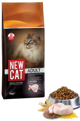 Newcat Tavuklu Yetişkin Kedi Maması 15 KG - 2