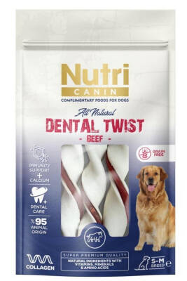 Nutri Canin Dental Twist Biftekli Diş Sağlığı Köpek Ödülü 80 Gr - 1