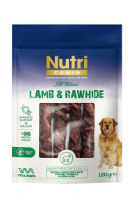 Nutri Canin Kuzu Etli Sargılı Kemik Köpek Ödül Maması 120gr - NUTRI
