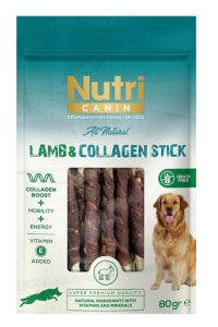 Nutri Canin Lamb Collagen Stick Kuzulu Köpek Ödülü 80 Gr - NUTRI