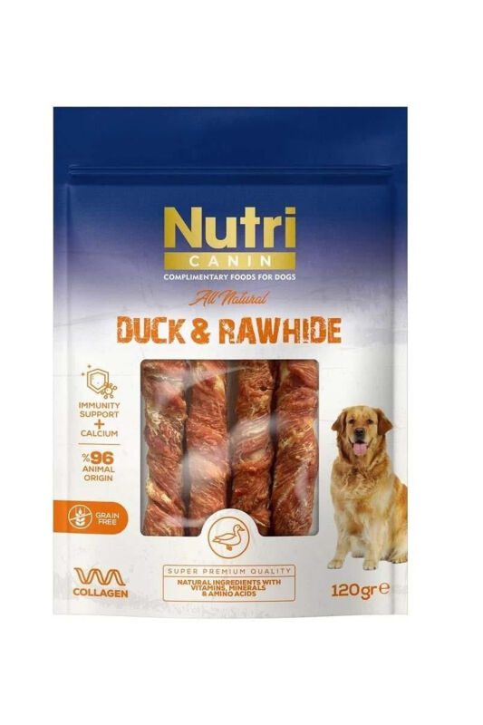 Nutri Canin Ördek Etli Sargılı Kemik Köpek Ödül Maması 120gr - 1