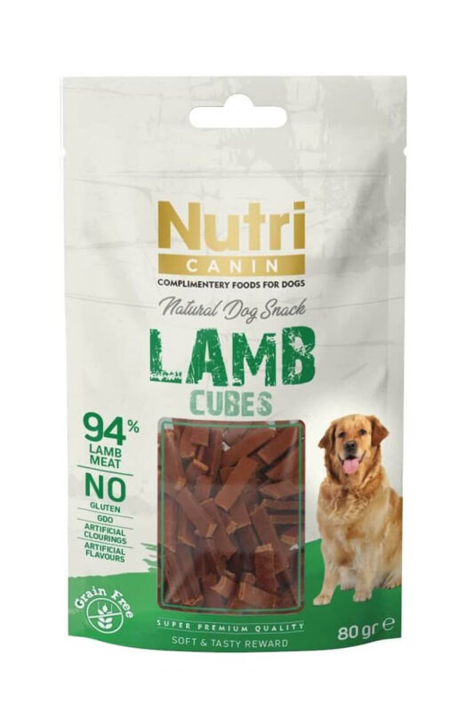 Nutri Canin Tahılsız Kuzulu Küp Köpek Ödül Maması 80gr - 1