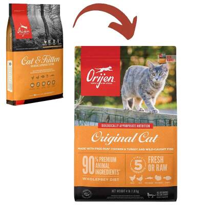 Orijen Cat & Kitten Tahılsız Yavru ve Yetişkin Kedi Maması 1,8kg - 1