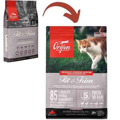 Orijen Fit & Trim Fazla Kilolu Kediler için Tahılsız Light Kedi Maması 1,8kg - 1