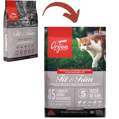 Orijen Fit & Trim Fazla Kilolu Kediler için Tahılsız Light Kedi Maması 5,4kg - 1