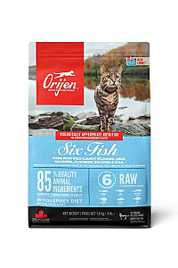 Orijen Six Fish 6 Balıklı Tahılsız Kedi Maması 1,8 Kg - ORIJEN