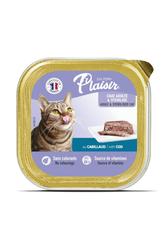 Plaisir Ezme Morina Balıklı Kısırlaştırılmış Kedi Konservesi 100gr - 1