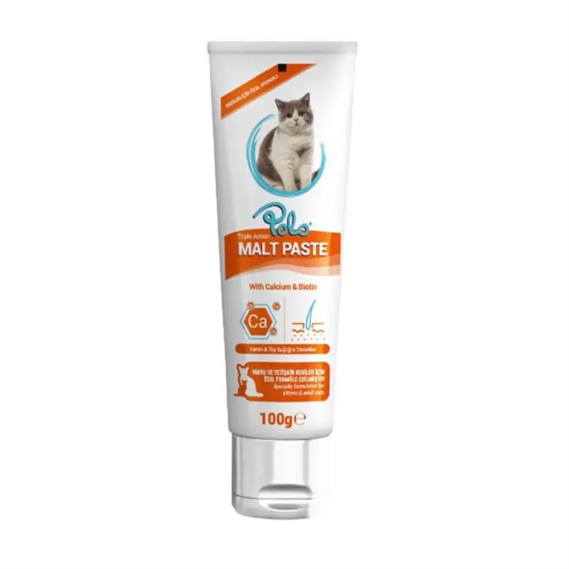 Polo Malt Paste Tüy Yumağı Kontrolü Kedi Macunu 100 Gr - 1