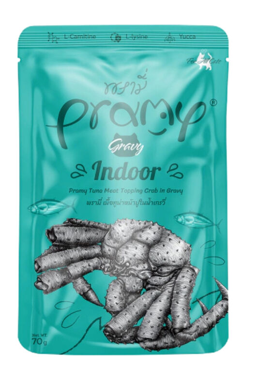 Pramy Sos İçinde Yengeç Çubuklu ve Ton Balıklı Yetişkin Kedi Konservesi 70gr - 1
