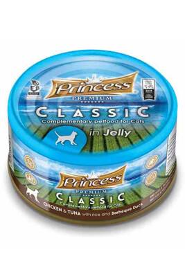 Princess Classic Tavuklu Ton Balıklı Izgara Ördekli ve Pirinçli Yetişkin Kedi Konservesi 170gr - 1