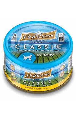 Princess Classic Ton Balıklı Tavuklu ve Pirinçli Yetişkin Kedi Konservesi 170gr - 1