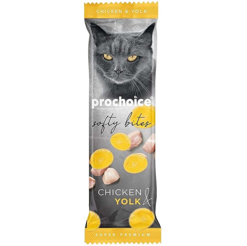 Pro Choice Softy Bites Tavuklu ve Yumurtalı Yumuşak Kedi Ödül Maması 10 Gr - 1