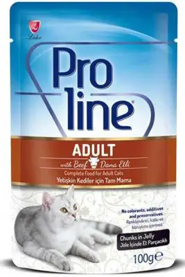 Pro Line Dana Etli Yetişkin Kedi Konservesi 100gr - 1