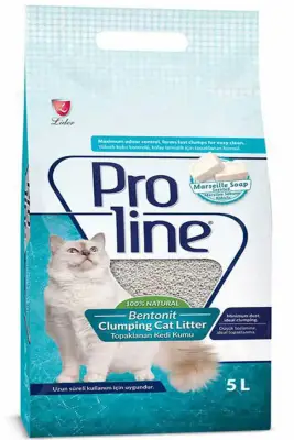 Pro Line Marsilya Sabunlu Bentonit Kedi Kumu 5lt - 1