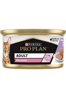 Pro Plan Delicate Hindi Etli Yetişkin Kedi Konservesi 85 Gram - 1