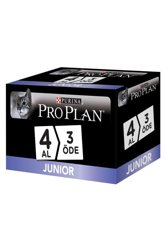 Pro Plan Junior Tavuklu Yavru Kedi Konserve 85 gr 4 Al 3 Öde - 1